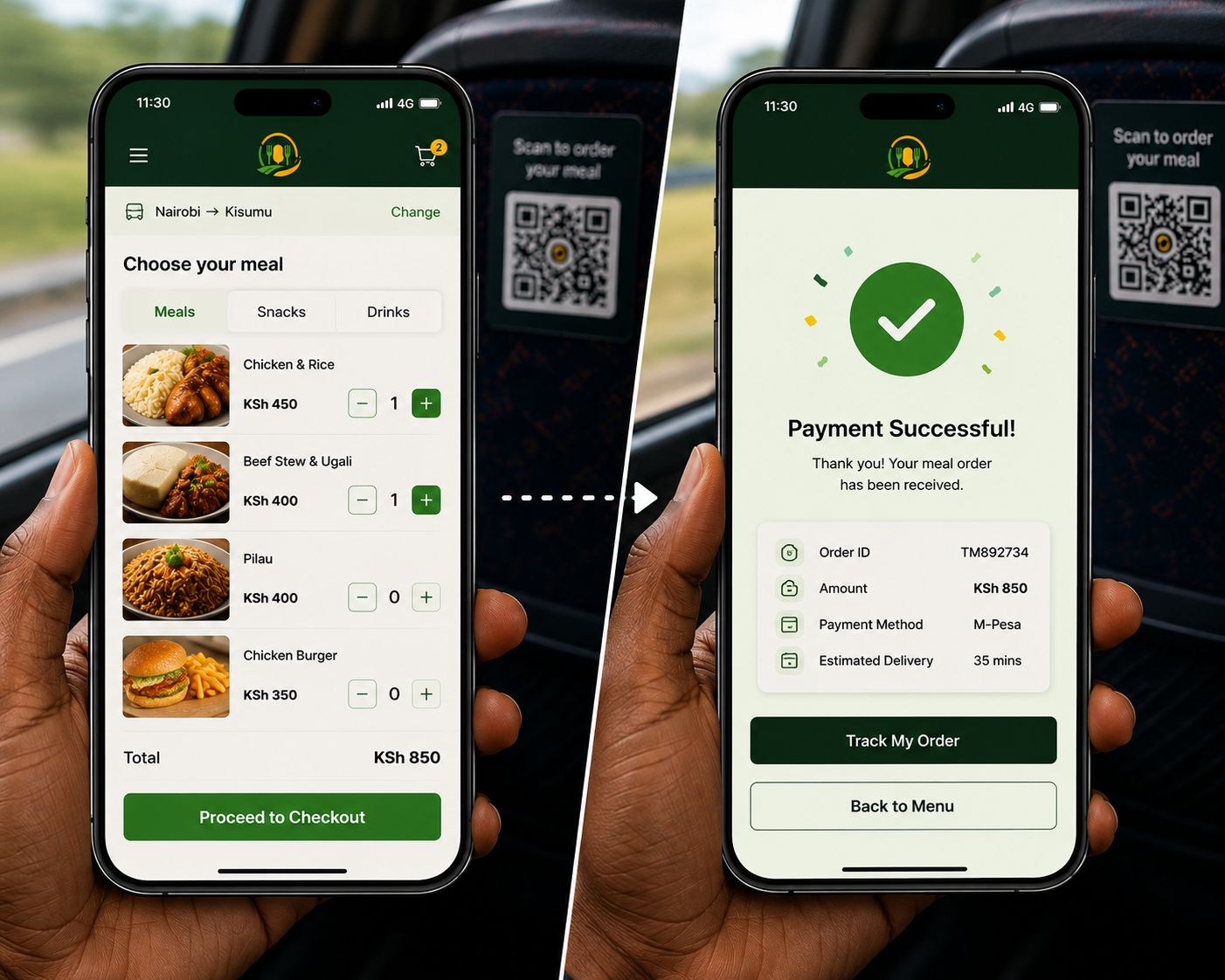 Passenger orders